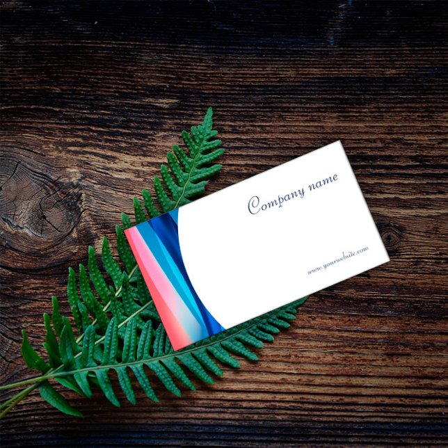 Minimalistische abstrakte QR-Code Blue Business Ca Visitenkarte (Von Creator hochgeladen)