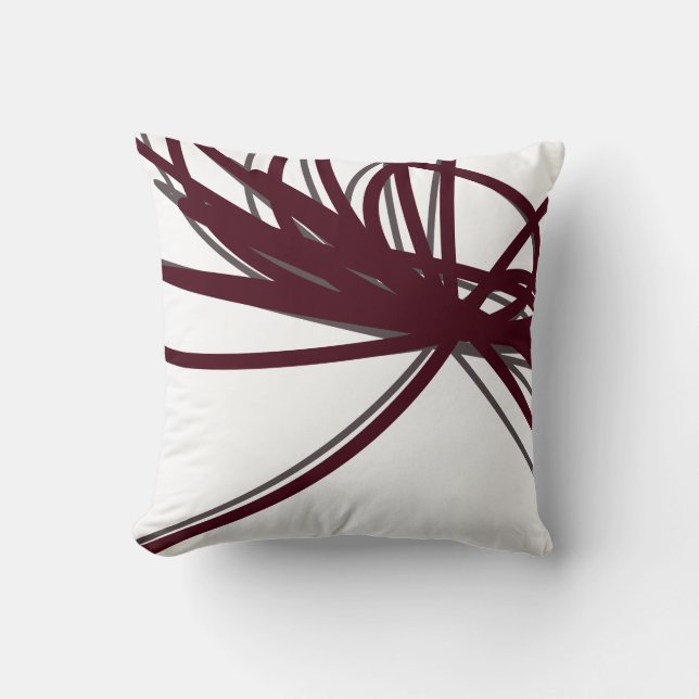 Minimalistische Abstrakte Ribbons Kissen (Vorderseite)