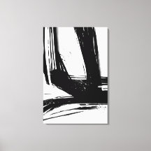 Minimalistische Abstrakte Schlaganfälle in Schwarz