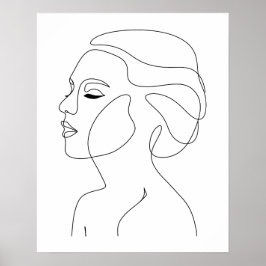Minimalistische Abstrakte Schöne Fraueninsel Kunst Poster