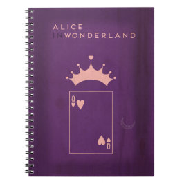 Minimalistische Alice im Wunderland der feenhaften Notizblock