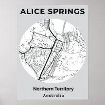 Minimalistische Alice Springs Modern White Black M