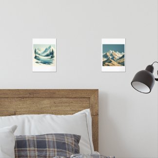 Minimalistische Alpenlandschaft - Ruhe und Natur