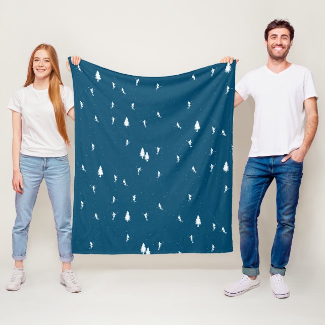 Minimalistische Alpinisten Skifahren Fleecedecke (Beispiel)