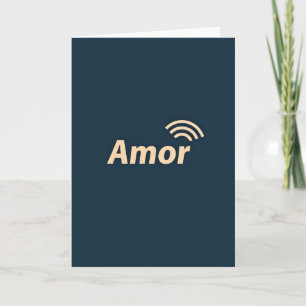 Minimalistische Amor-Signal-Karte Karte