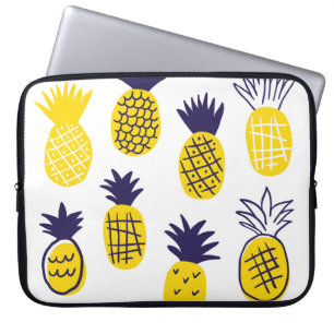 Minimalistische Ananas, buntes abstraktes Design. Laptopschutzhülle