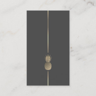 Minimalistische Ananas-Logo-Visitenkarte Visitenkarte