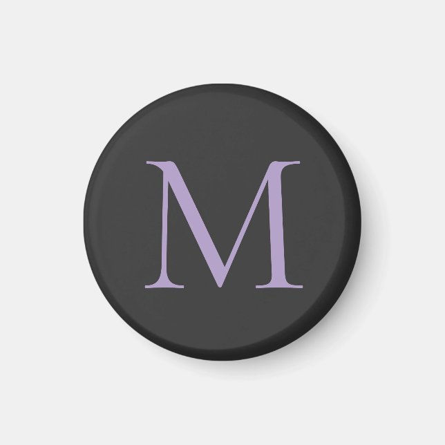 Minimalistische Anfangsbuchstaben Monogram modern Magnet (Vorne)