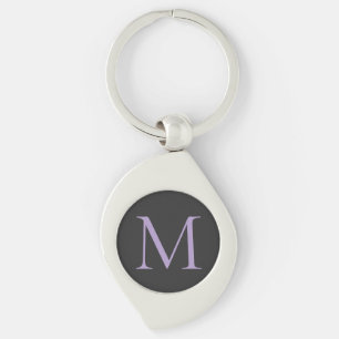 Minimalistische Anfangsbuchstaben Monogram modern Schlüsselanhänger