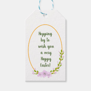 Minimalistische Apple Tree Blume Urlaub Ostern Geschenkanhänger