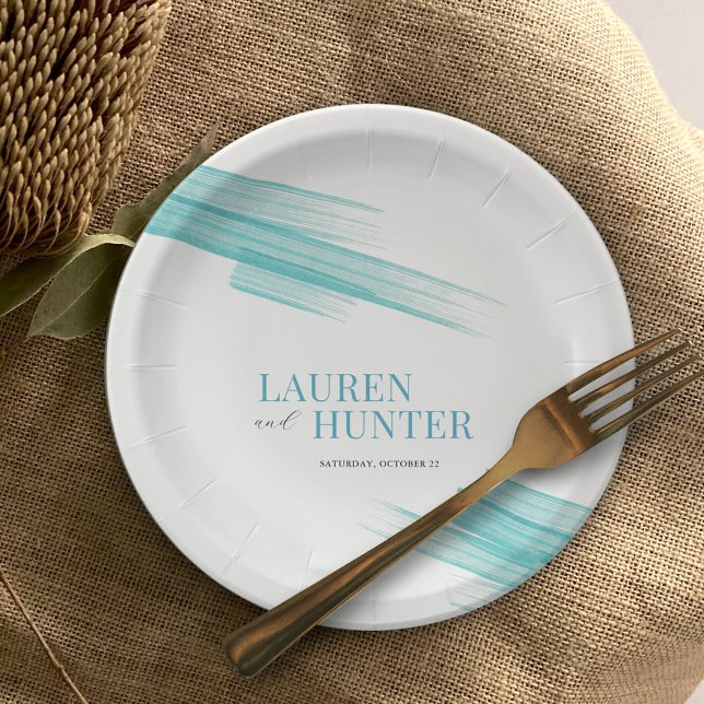 Minimalistische Aquarelle Pappteller (Von Creator hochgeladen)