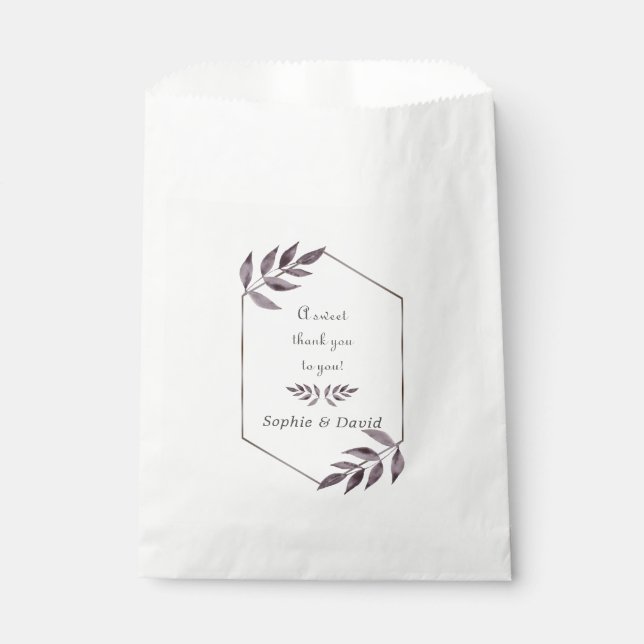 Minimalistische Aquarelltöne Geschenktütchen (Vorderseite)