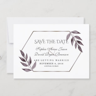 Minimalistische Aquarelltöne Save The Date