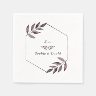 Minimalistische Aquarelltöne Serviette