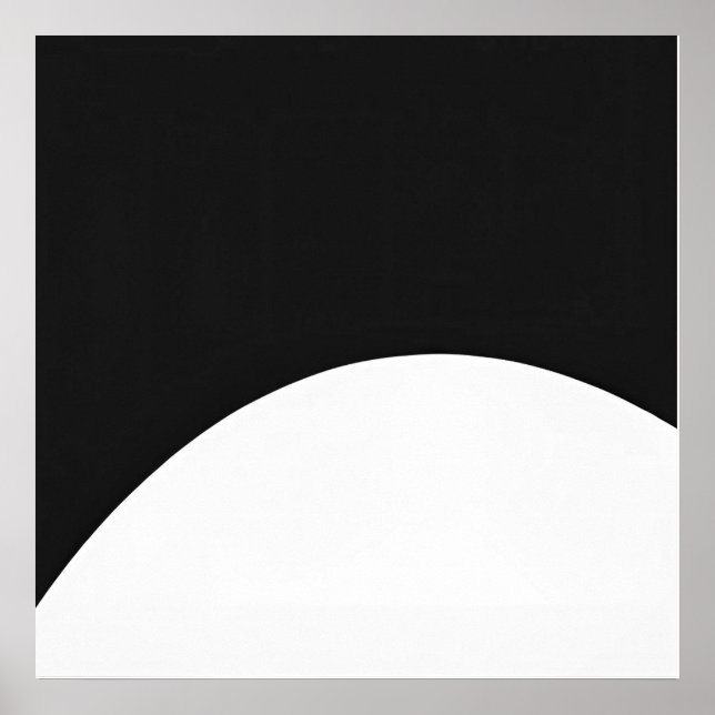 Minimalistische Arc - Moderne Abstrakte Kunst Poster (Vorne)