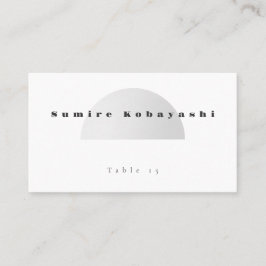 Minimalistische Arch-Hochzeitsplatzkarte Visitenkarte