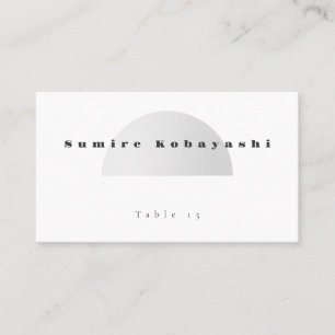 Minimalistische Arch-Hochzeitsplatzkarte Visitenkarte