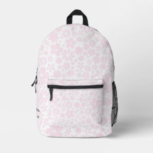 Minimalistische Ästhetik der rosa Kirschblüten Bedruckter Rucksack