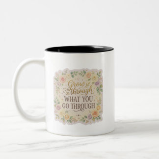 Minimalistische Ästhetik-Zitat-Kaffeetasse Zweifarbige Tasse