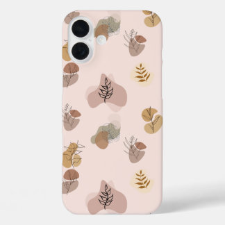 Minimalistische ästhetische Abstrakte Kunst Gemust iPhone 16 Plus Hülle