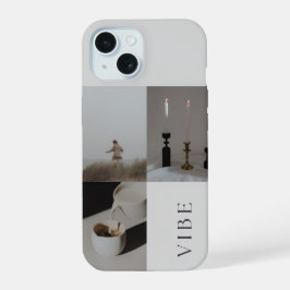 Minimalistische ästhetische Durchstechflasche iPhone 15 Hülle