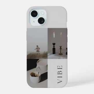 Minimalistische ästhetische Durchstechflasche iPhone 15 Hülle