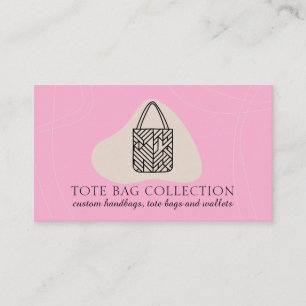 Minimalistische ästhetische feminine Totbeutel Bab Visitenkarte