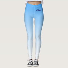 Minimalistische Ausrichtung mit Ihrem Namen auf Sk Leggings