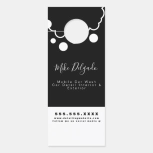 Minimalistische Autowaschanlage Mobile Detail-Inne Türanhänger
