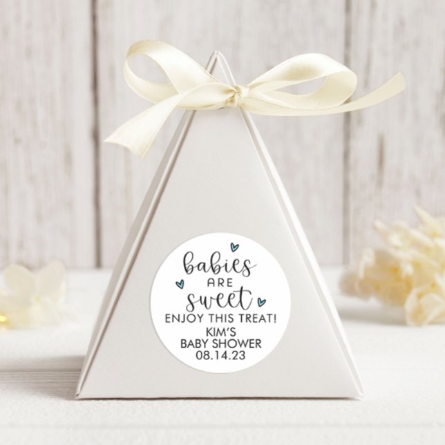 Minimalistische Baby Babys sind süße Gefälligkeit Runder Aufkleber (Von Creator hochgeladen)