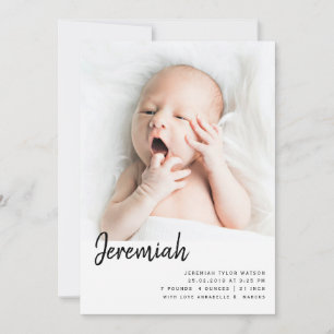 Minimalistische Baby-Geburts-Fotocollage Unisex Ma Ankündigung