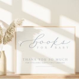 Minimalistische Babyduschbücher für Babystation Poster