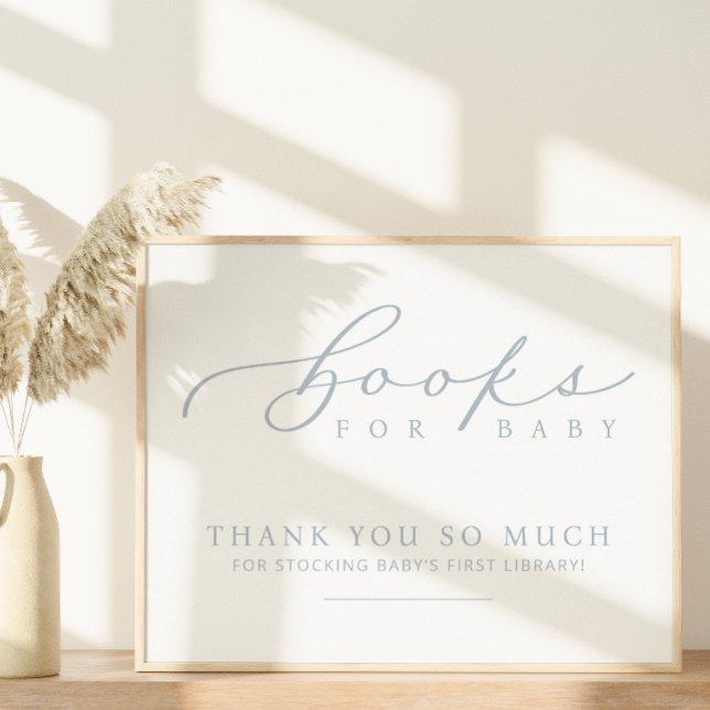 Minimalistische Babyduschbücher für Babystation Poster (Von Creator hochgeladen)
