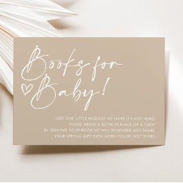 Minimalistische Babyduschbücher für die Babykarte Einladung