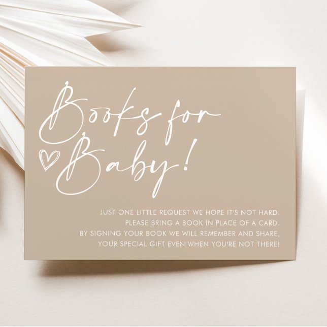 Minimalistische Babyduschbücher für die Babykarte Einladung (Von Creator hochgeladen)