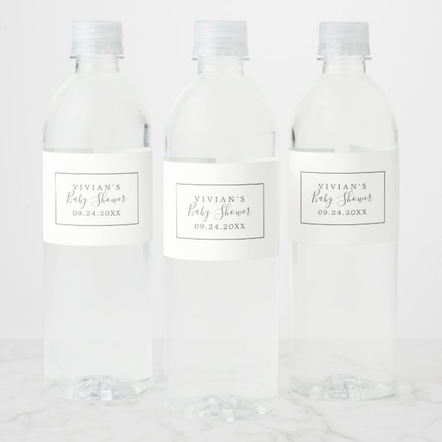 Minimalistische Babydusche (Flaschen)