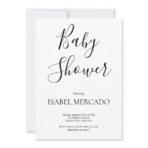 Minimalistische Babydusche