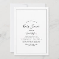Minimalistische Babyparty