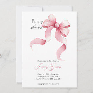 Minimalistische Babyparty-Einladung Editierbar Neu Einladung