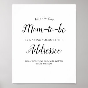 Minimalistische Babyparty-Umschlag-Beschilderung Poster