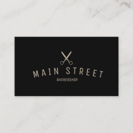 Minimalistische Barberschere-Visitenkarte Visitenkarte
