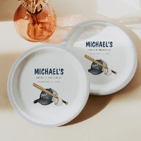 Minimalistische Baseball-Geburtstagspapier-Teller