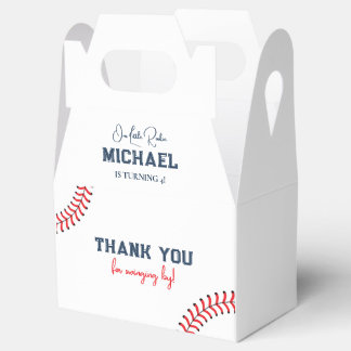 Minimalistische Baseball-Stiches Gable-Geschenkbox Geschenkschachtel