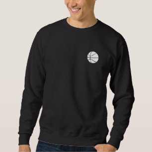 Minimalistische Basketball-Linienkunst auf Unisex- Sweatshirt