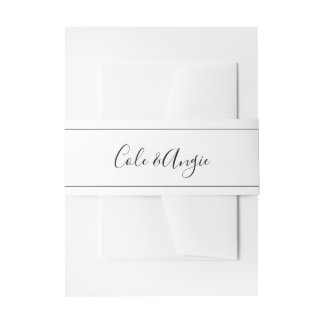 Minimalistische Bauchband mit Linien Einladungsbanderole