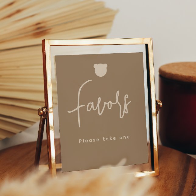 Minimalistische Bear Baby Duwer Favoriten Poster (Von Creator hochgeladen)