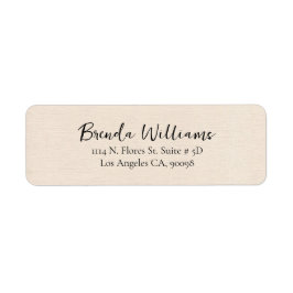 Minimalistische Beige Linen Textur Weiße Schrift