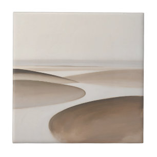 Minimalistische beige Wüstendünen Fliese