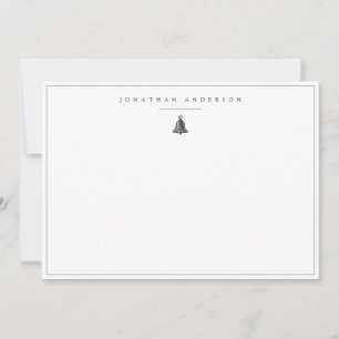 Minimalistische benutzerdefinierte Bell-Note-Karte Mitteilungskarte