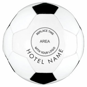 Minimalistische, benutzerdefinierte Logo-Hotel-Nam Fußball